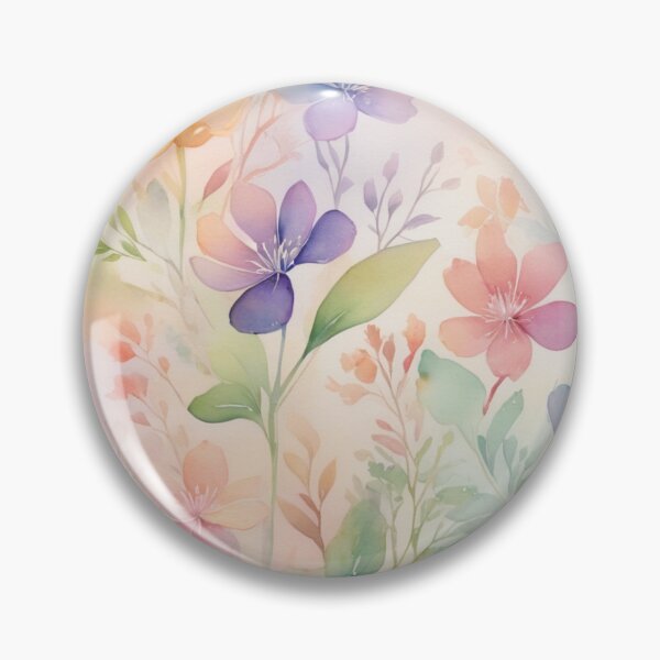 Item preview, Soft watercolor rainbow floral  designed and sold by juthamas8426.