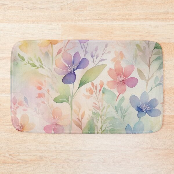 Item preview, Soft watercolor rainbow floral  designed and sold by juthamas8426.