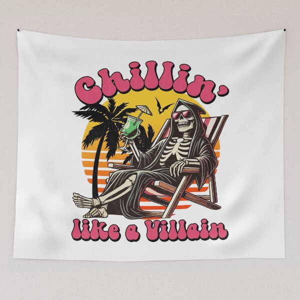 Item preview, Chillin' like a Villain retro halloween designed and sold by pinzka.