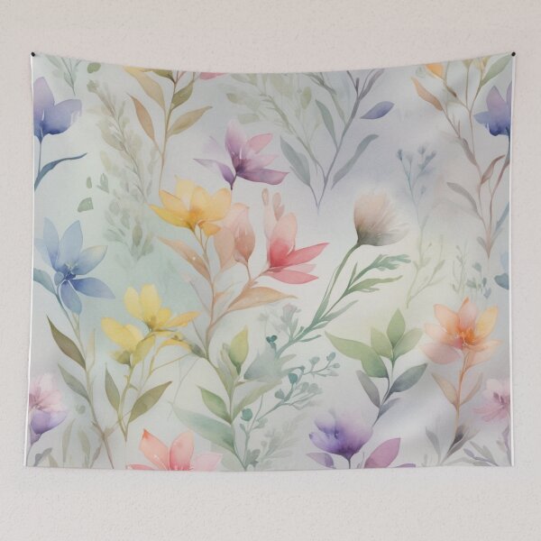 Item preview, Rainbow floral Gray Background designed and sold by juthamas8426.