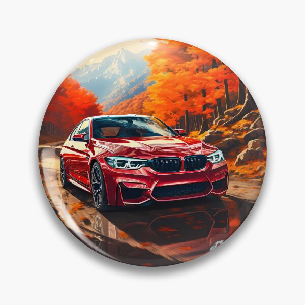 Item preview, Sport Sedan on Scenic Autumn Road With Mountains designed and sold by RevUpDesign.