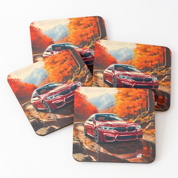 Item preview, Sport Sedan on Scenic Autumn Road With Mountains designed and sold by RevUpDesign.