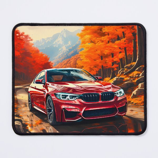 Item preview, Sport Sedan on Scenic Autumn Road With Mountains designed and sold by RevUpDesign.