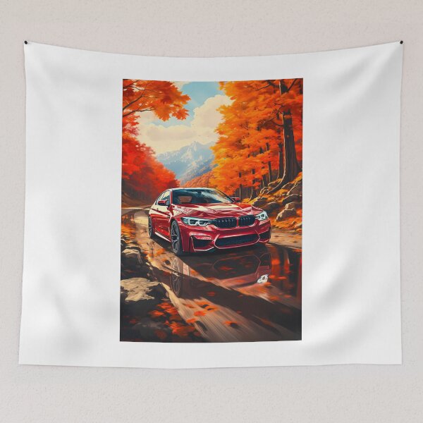 Item preview, Sport Sedan on Scenic Autumn Road With Mountains designed and sold by RevUpDesign.