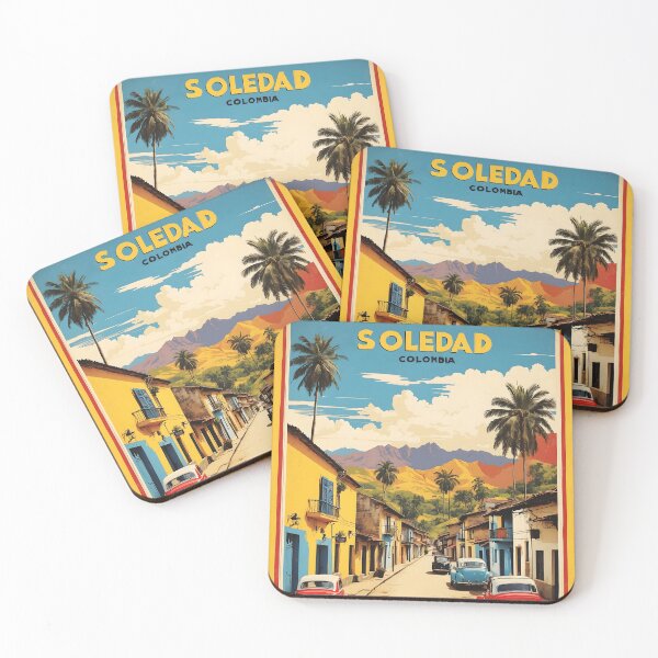 Item preview, Cartel retro vintage de turismo de Soledad Colombia designed and sold by TravelersGems.
