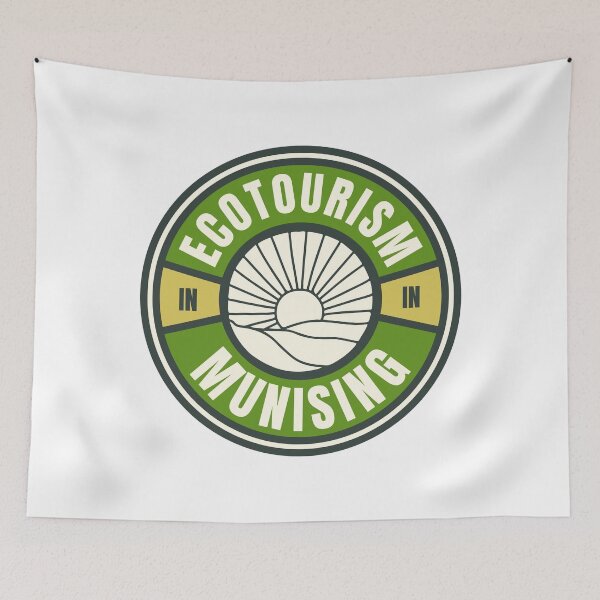 Item preview, Ecotourism in Munising Michigan USA Green Logo designed and sold by Vintage-TM.