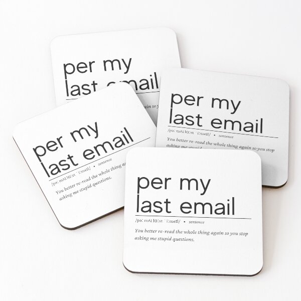 Item preview, Per my last email designed and sold by WhitePotato.