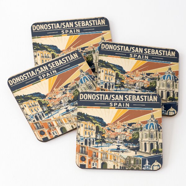 Item preview, Donostia San Sebastian Spain Vintage Travel Tourism designed and sold by TravelersGems.