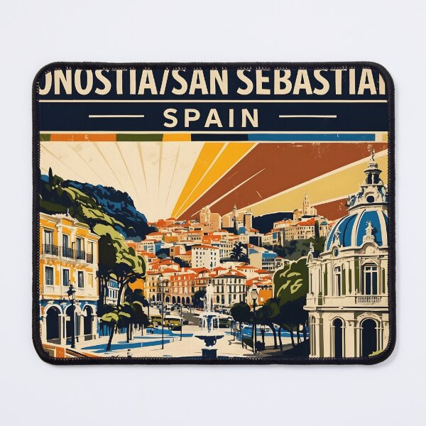 Item preview, Donostia San Sebastian Spain Vintage Travel Tourism designed and sold by TravelersGems.