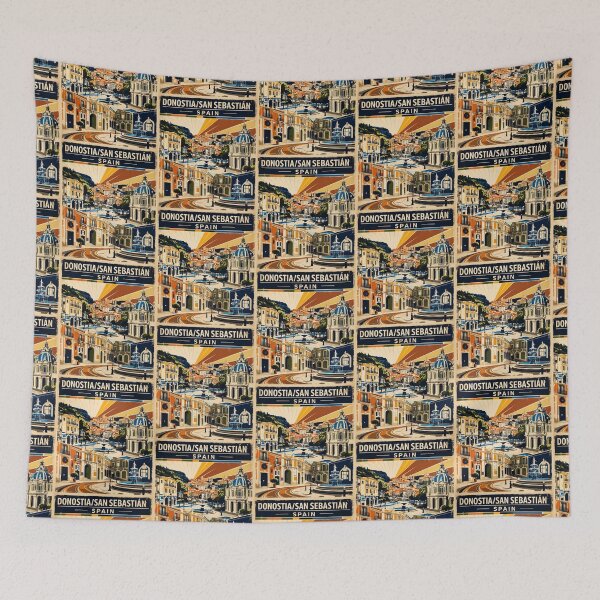 Item preview, Donostia San Sebastian Spain Vintage Travel Tourism designed and sold by TravelersGems.