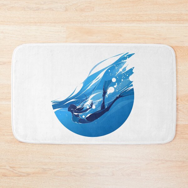 Item preview, Graceful Freediver Descending into the Deep Ocean designed and sold by Windy-market.