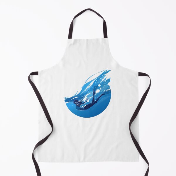 Item preview, Graceful Freediver Descending into the Deep Ocean designed and sold by Windy-market.
