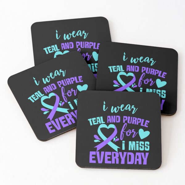 Item preview, i wear teal and purple for someone i miss everyday designed and sold by khallidaart.