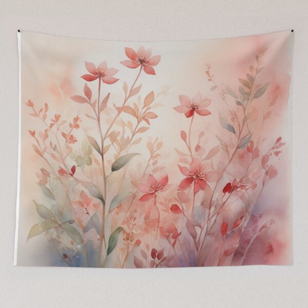 Item preview, Soft watercolor red floral design designed and sold by juthamas8426.