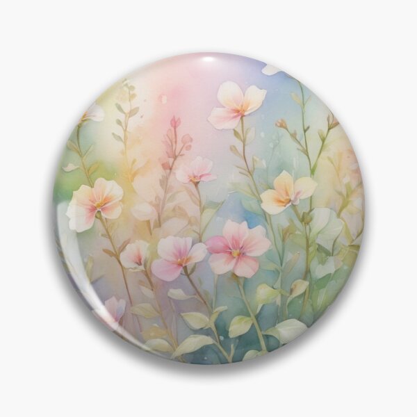 Item preview, rainbows flowers watercolor  designed and sold by juthamas8426.