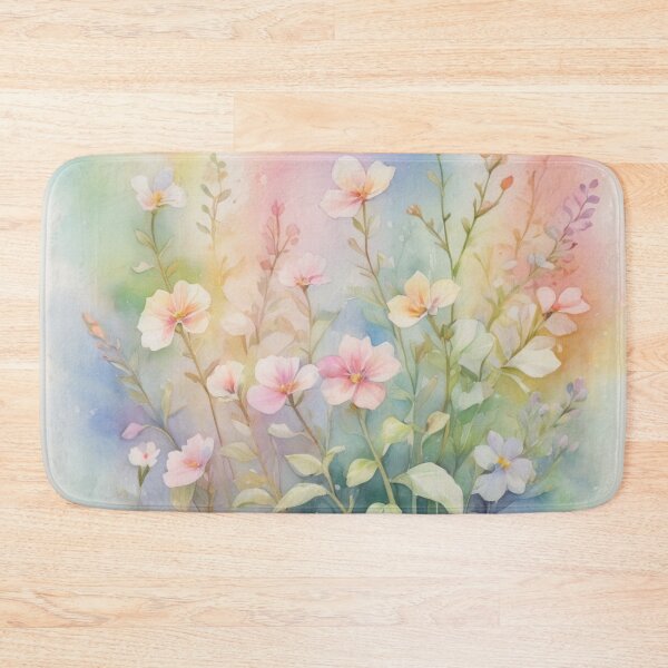 Item preview, rainbows flowers watercolor  designed and sold by juthamas8426.