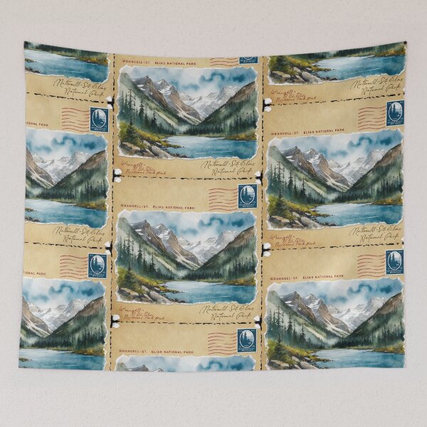 Item preview, Wrangell St Elias Alaska National Park Postcard Vintage Retro Travel designed and sold by TravelPostcardGems.