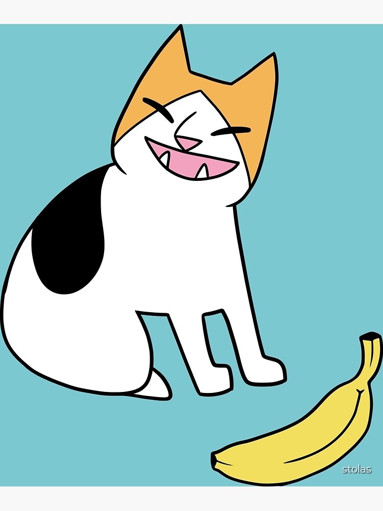 "Cat no Banana" Poster by stolas Redbubble