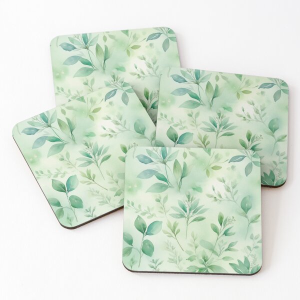Item preview, Green Leaves Watercolor designed and sold by juthamas8426.