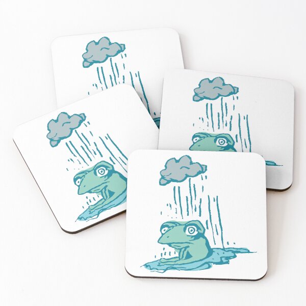 Item preview, Frog gets rained on designed and sold by Kara Draws.