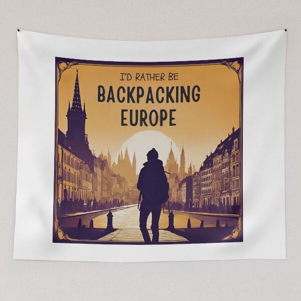 Item preview, I’d rather be backpacking Europe designed and sold by FitEnvy.