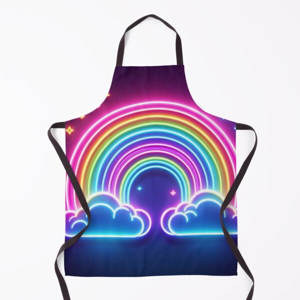 Item preview, Neon Cute Rainbow with Clouds on Both Ends for all Occassions and Daily Lifestyle designed and sold by erkabees.