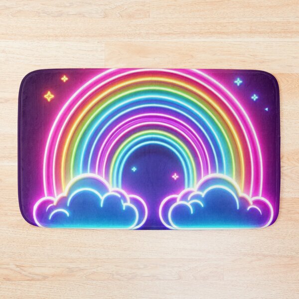 Item preview, Neon Cute Rainbow with Clouds on Both Ends for all Occassions and Daily Lifestyle designed and sold by erkabees.