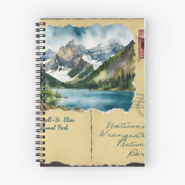 Item preview, Wrangell St Elias Alaska National Park Postcard Vintage Retro Travel designed and sold by TravelPostcardGems.
