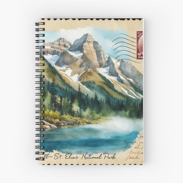 Item preview, Wrangell St Elias Alaska National Park Postcard Vintage Retro Travel designed and sold by TravelPostcardGems.