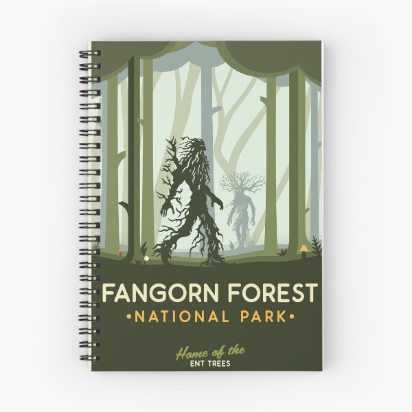Item preview, Cartel del Parque Nacional del Bosque de Fangorn designed and sold by magrodanny.