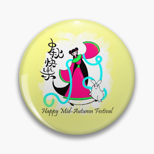 Item preview, Happy Mid-Autumn Festival - fairy and bunny ( Rabbit ) designed and sold by Shirley cute art .