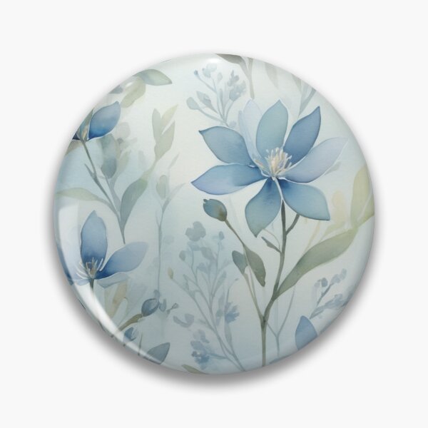 Item preview, Blue Flora Watercolor designed and sold by juthamas8426.