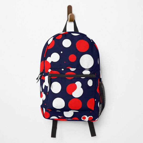 Item preview, Overlapping red and white circles on a navy background for a nautical-themed designed and sold by Tchoice.