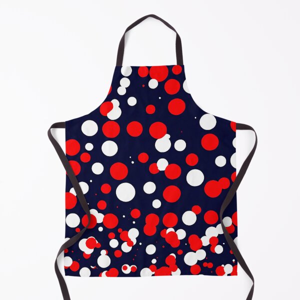 Item preview, Overlapping red and white circles on a navy background for a nautical-themed designed and sold by Tchoice.