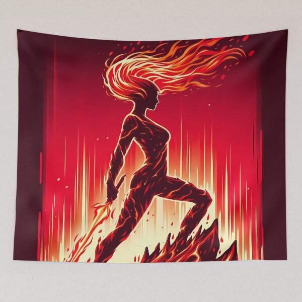 Item preview, Lava Fire Warrior, Ai Generated Art  designed and sold by ACC .