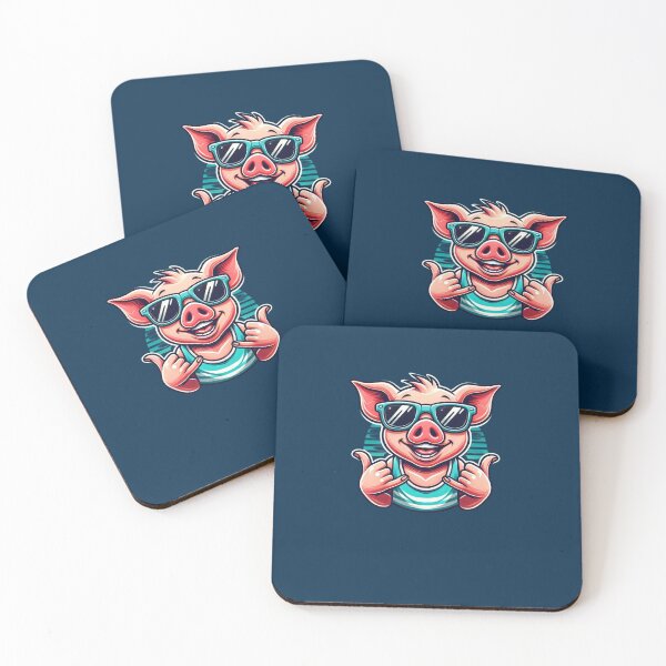 Item preview, Cheerful Pig In Sunglasses,  Pig Enthausiats, Pig Lovers designed and sold by Right-UR.