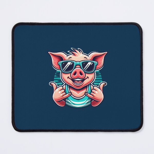 Item preview, Cheerful Pig In Sunglasses, Pig Enthausiats, Pig Lovers designed and sold by Right-UR.