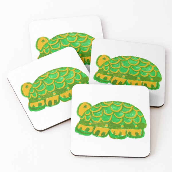Item preview, Green and yellow tortoise  designed and sold by Sophieaillustration .