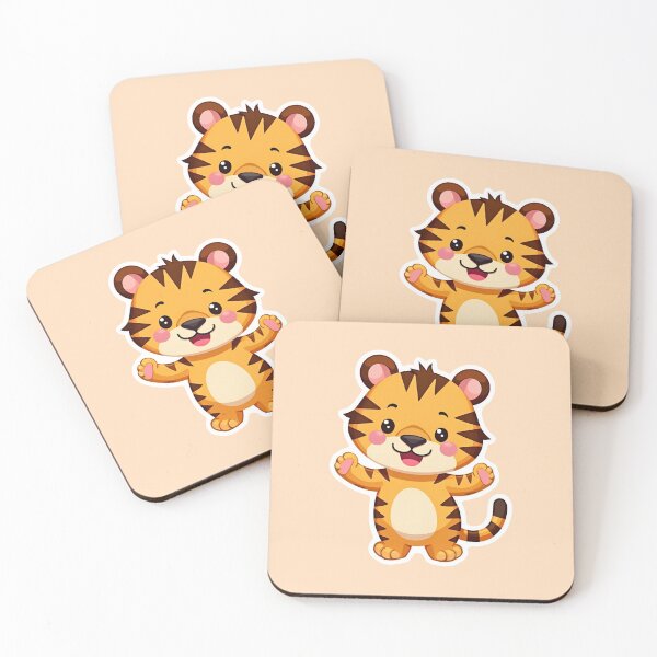 Item preview, Cute Tiger, Adorable Animals, Kawaii Lion, Cute Big Cats, Kawaii designed and sold by SnuggleSafari.