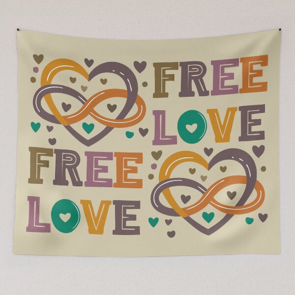 Item preview, Free Love - Polyamory Symbol - Trend Colors 2025 designed and sold by JoanNinjaHen.