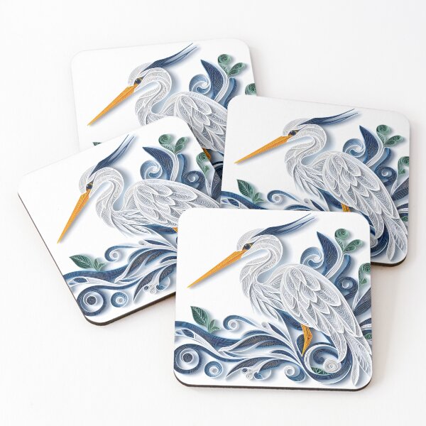 Item preview, Papercraft White Blue Crane designed and sold by Catobix.