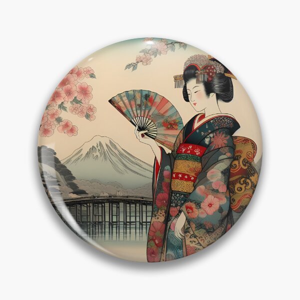 Artikelvorschau, Mädchen in der traditionellen japanischen Kunst entworfen und verkauft von OzzFrequency.