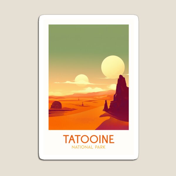 Item preview, Tatooine National Park Poster designed and sold by magrodanny.