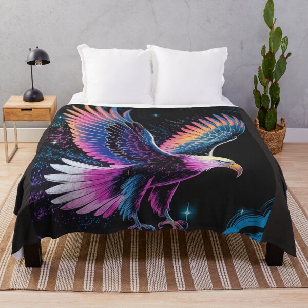 Item preview, "Neon Eagle in the Cosmic Sky" designed and sold by cbishopbailey.