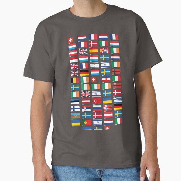 Item preview, Every Eurovision Song Contest Winner's Flag designed and sold by MonopolyBoy.