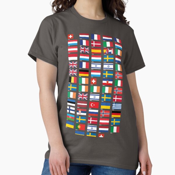 Item preview, Every Eurovision Song Contest Winner's Flag designed and sold by MonopolyBoy.