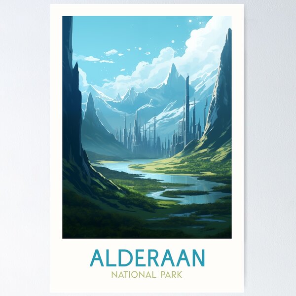 Item preview, Alderaan National Park Poster designed and sold by magrodanny.