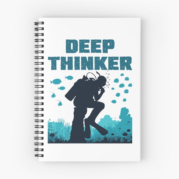 Item preview, Deep Thinker Scuba Diver Diving Rodin designed and sold by jaygo.