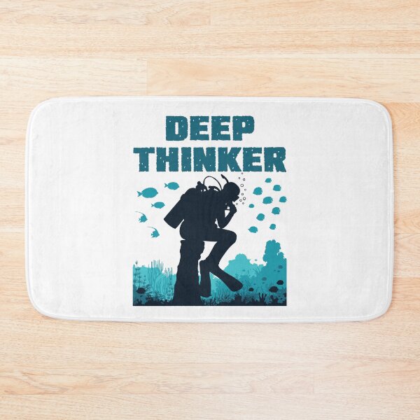 Item preview, Deep Thinker Scuba Diver Diving Rodin designed and sold by jaygo.