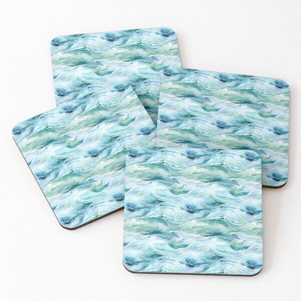 Item preview, Sea Waves Watercolor Pattern #6 designed and sold by NatureSight.